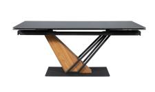 Стол обеденный SIGNAL GENESIS черный/ясень 180-240/90