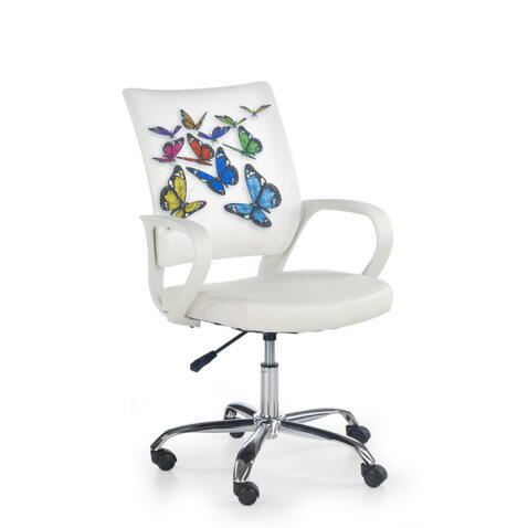 Кресло компьютерное HALMAR IBIS BUTTERFLY разноцветный/хром