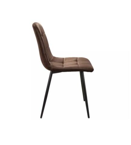 Стул SIGNAL MILA Velvet Bluvel 48 коричневый/черный мат
