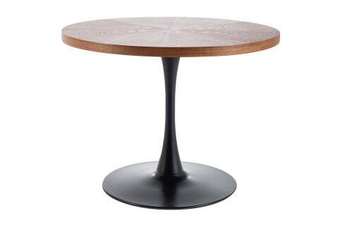 Стол обеденный SIGNAL AMADEO орех/черный мат 100