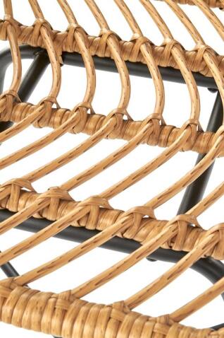 Стул барный HALMAR H97 натуральный/черный