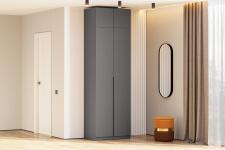 Шкаф NN Мебель ШК 5 (800) Антресоль Графит серый