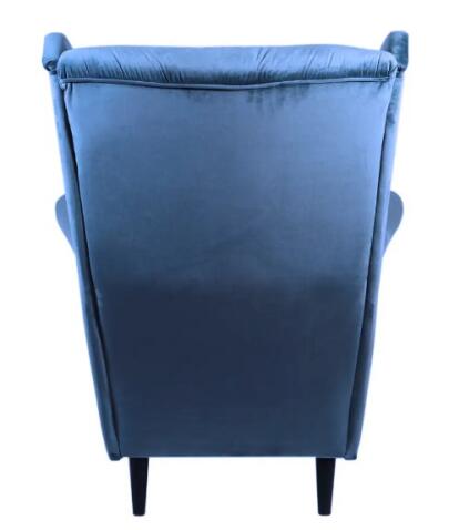 Кресло SIGNAL HARRY Velvet Bluvel 86 темно-синий/венге