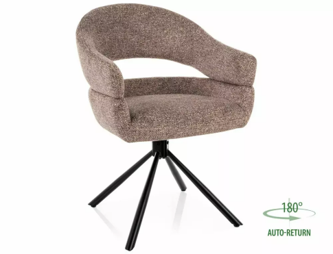 Стул SIGNAL BORGO Leo 32 темно-бежевый/черный, поворотный