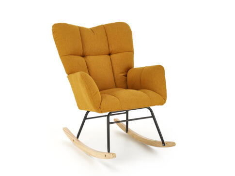 Кресло-качалка HALMAR VASCO горчичный