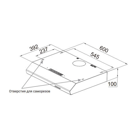 Вытяжка WEISSGAUFF Cover 60 Black