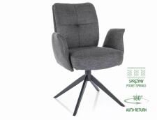 Стул SIGNAL WING Brego 18 темно-серый/черный, поворотный