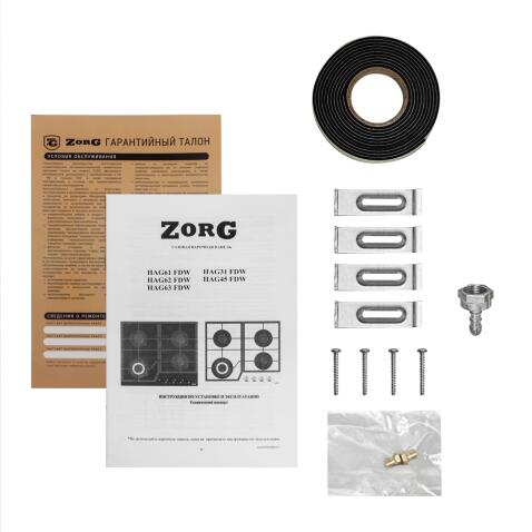 Поверхность газовая ZORG TECHNOLOGY HAG31 FDW white