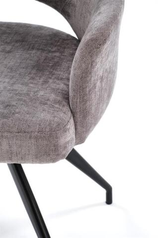 Стул HALMAR K542 серый/черный, поворотный