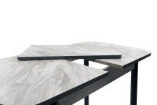 Стол ВВР Раздвижной пластиковый Лавант/бетон серый/черный прямой 110-150/70