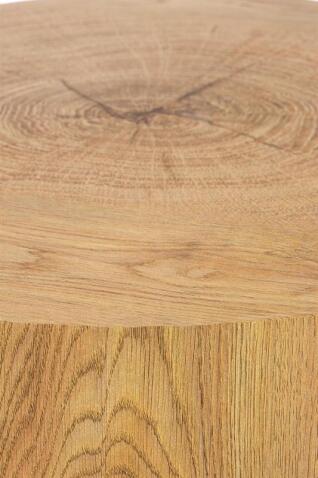 Стол журнальный HALMAR BROOKLYN-S дуб натуральный/черный, 45/45