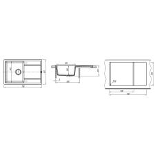 Мойка ZORG Rock 78 PREMIUM alba