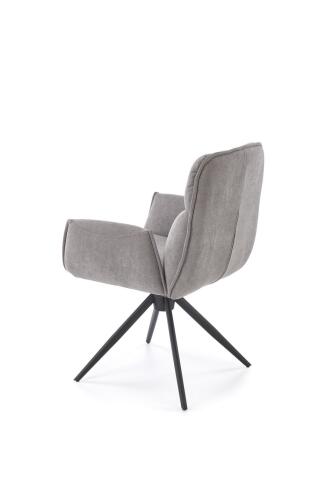 Стул HALMAR K574 серый/черный, поворотный