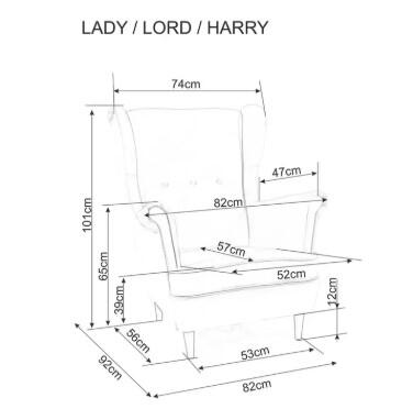 Кресло SIGNAL LADY Velvet Bluvel 78 зеленый/венге