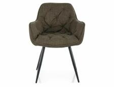 Стул SIGNAL CHERRY Bjorn 77 оливковый/черный