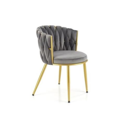 Стул HALMAR K517 серый/золотой