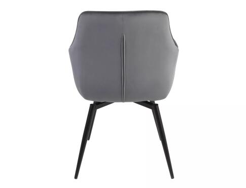 Стул SIGNAL SERVIO Velvet Bluvel 14 серый/черный, поворотный