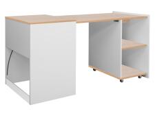 Стол компьютерный SIGNAL DUO дуб/белый