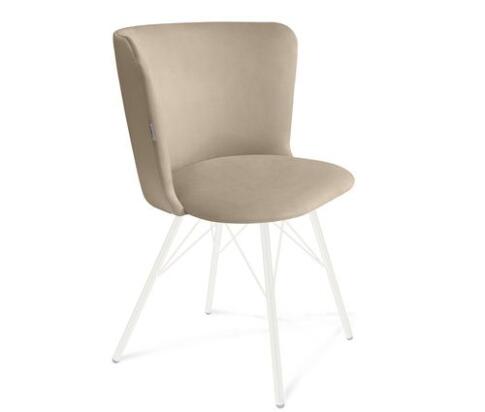 Стул Sheffilton SHT-ST36/S37 артикул СТ-538 ванильный крем/белый