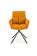 Стул HALMAR K495 горчичный/черный, поворотный
