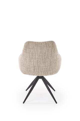 Стул HALMAR K564 бежевый/черный, поворотный