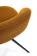 Стул HALMAR K546 горчичный/черный, поворотный
