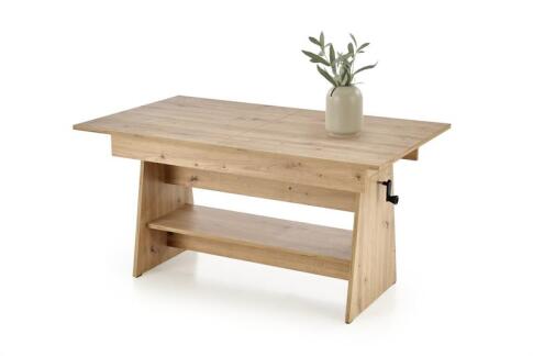 Стол-трансформер HALMAR ERIKA дуб артизан 120-160/70