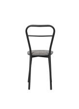 Стул ВВР Браун серый/черный, рогожка