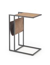 Стол журнальный HALMAR COMPACT дуб золотой/черный, 47/33/65