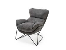 Кресло HALMAR VOLKER темно-серый/черный