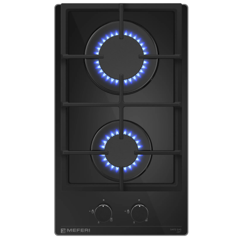 Варочная панель газовая MEFERI MGH302BK GLASS LIGHT