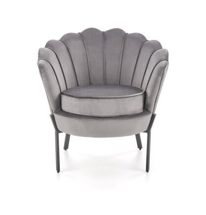 Кресло HALMAR ANGELO серый/черный