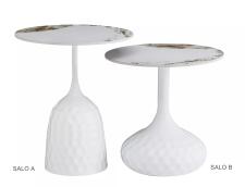 Стол журнальный SIGNAL SALO B белый/белый 50/49