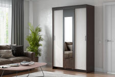 Шкаф-купе NN Мебель ШКП 2 Дуб Венге/Ясень Анкор светлый