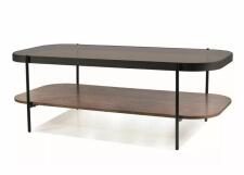 Стол журнальный SIGNAL PRIMA A орех/черный мат 120/58