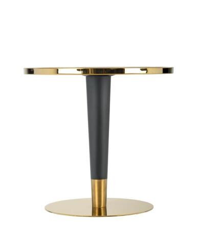 Стол обеденный HALMAR MORATA белый мрамор/черный/золотой 79