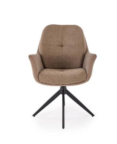 Стул HALMAR K591 коричневый/черный, поворотный