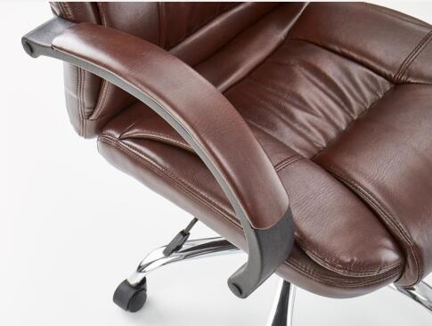 Кресло компьютерное HALMAR RELAX т.коричневый/хром