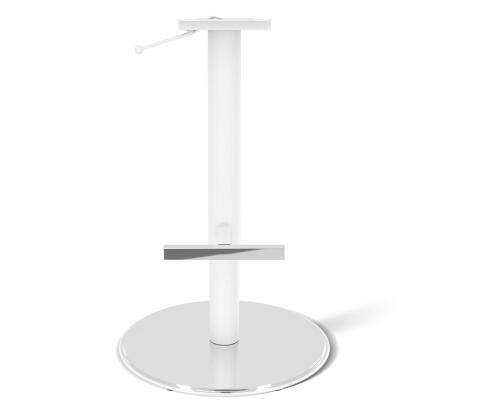 Стул барный Sheffilton SHT-ST39/S128 пыльная роза/хром/белый муар