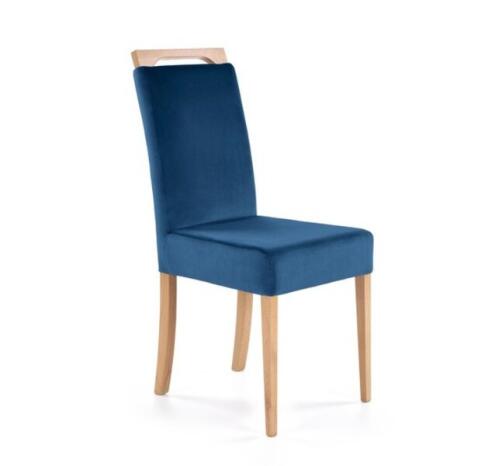 Стул HALMAR CLARION Monolith 77 синий/дуб медовый