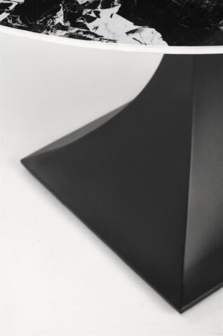 Стол обеденный HALMAR MANUEL черный мрамор/черный 120