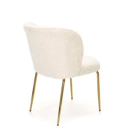 Стул HALMAR K474 кремовый/золотой