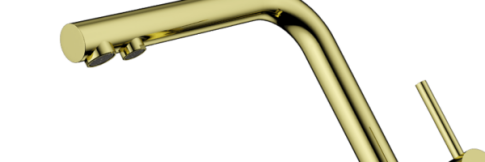 Смеситель для кухни Omoikiri Nagano-LG светлое золото