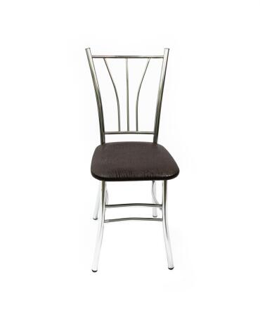 Стул ВВР Трилогия шоколад крокодил/хром, экокожа