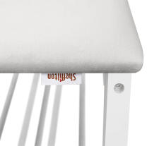 Банкетка Sheffilton SR-0628 артикул Б-2 белый матовый/серое облако