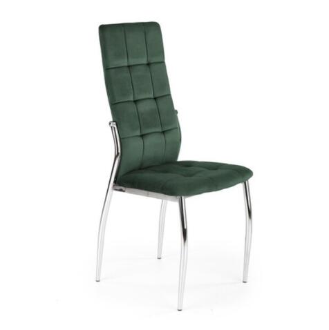 Стул HALMAR K416 темно-зеленый/хром
