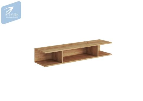 Полка навесная МК Стиль ГРАНЖ ПН-003 дуб крафт золотой