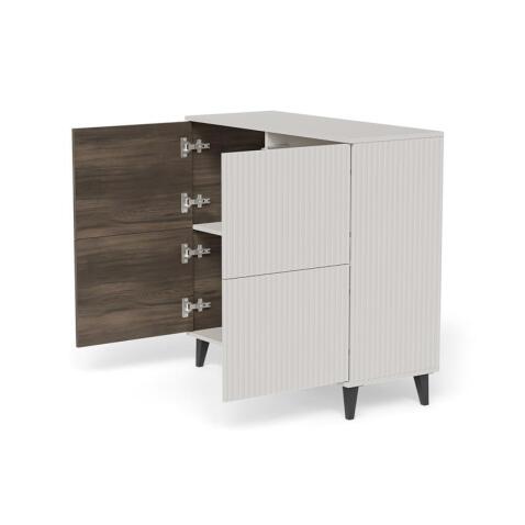 Комод HALMAR RANDOM 2 KM-2 кашемир/орех/черный