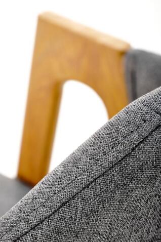 Стул HALMAR K344 серый/дуб медовый