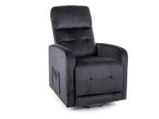 Кресло SIGNAL OTUS II Velvet Bluvel 19 раскладное, черный